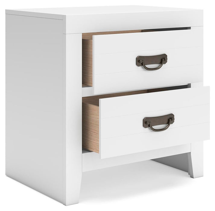 Binterglen King Panel Bed, Dresser, Mirror, Chest and Nightstand