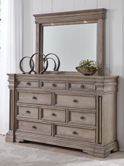 Blairhurst King Panel Bed, Dresser, Mirror, Chest and Nightstand