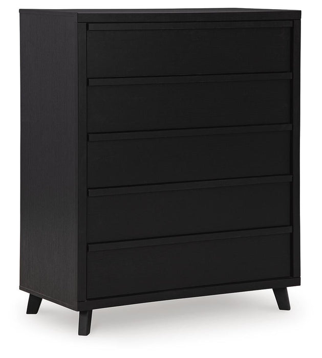 Danziar Queen Panel Headboard, Dresser, Mirror, Chest and Nightstand