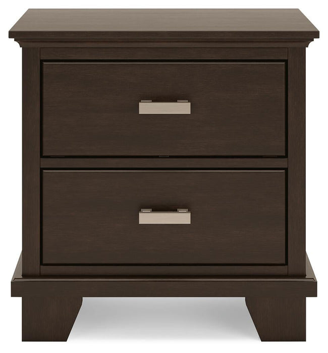 Covetown Full Panel Bed with Mirrored Dresser and Nightstand