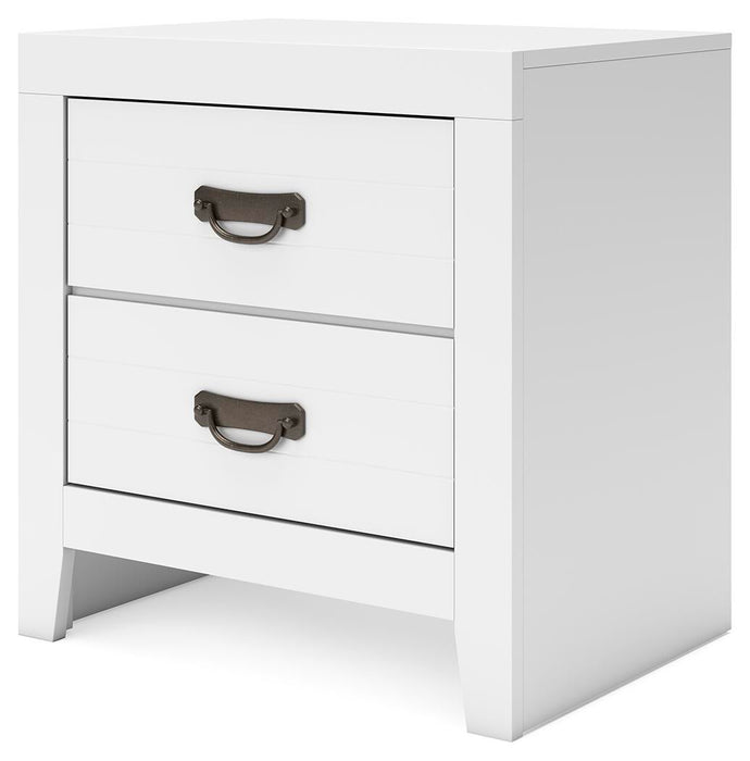 Binterglen California King Panel Bed, Dresser, Mirror, Chest and Nightstand