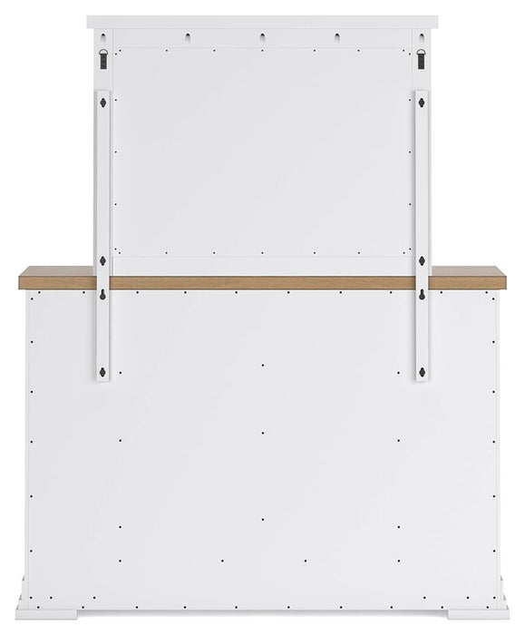 Ashbryn King Panel Storage Bed, Dresser, Mirror, Chest and Nightstand