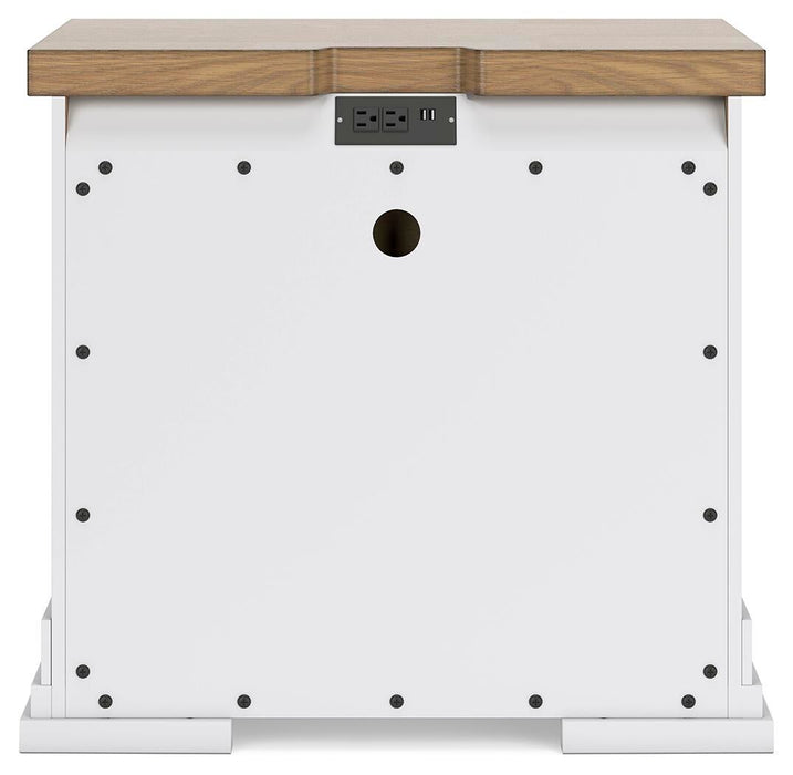 Ashbryn California King Panel Storage Bed, Dresser, Mirror and Nightstand