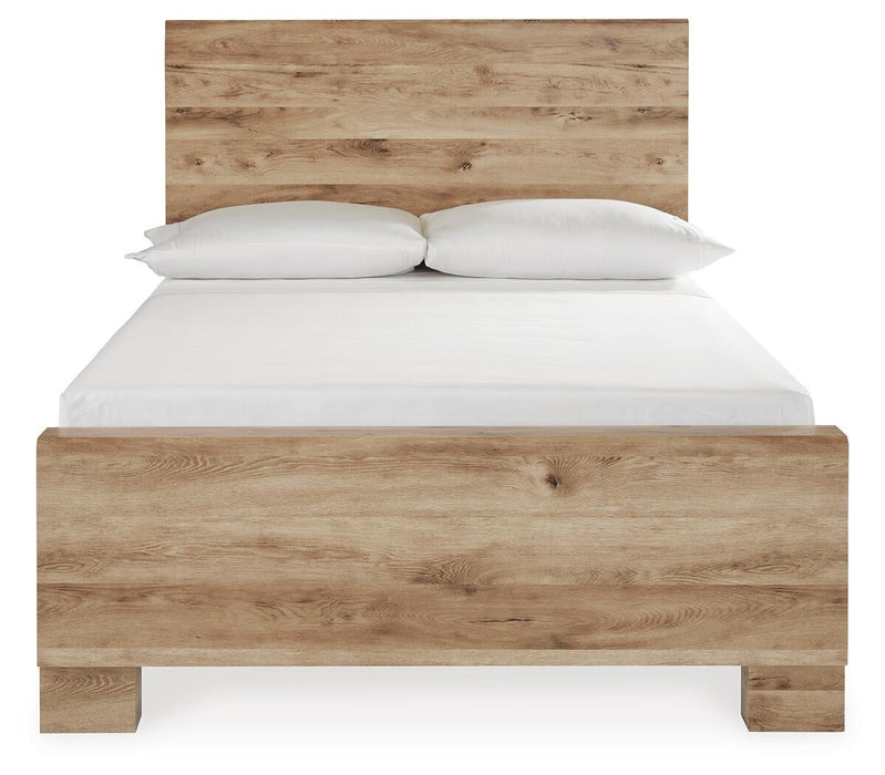Hyanna Full Panel Bed, Dresser, Mirror, Chest and Nightstand