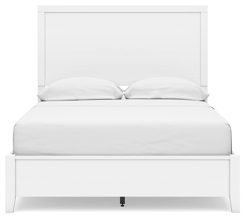 Binterglen Full Panel Bed with Mirrored Dresser
