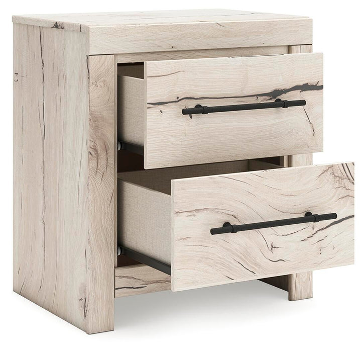 Lawroy King Panel Storage Bed, Dresser, Mirror and Nightstand