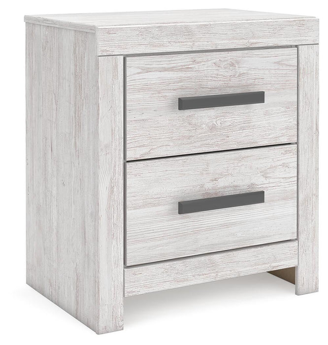 Cayboni King Panel Bed, Dresser, Mirror, Chest and Nightstand