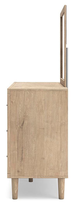 Cielden King Panel Headboard, Dresser, Mirror and Nightstand