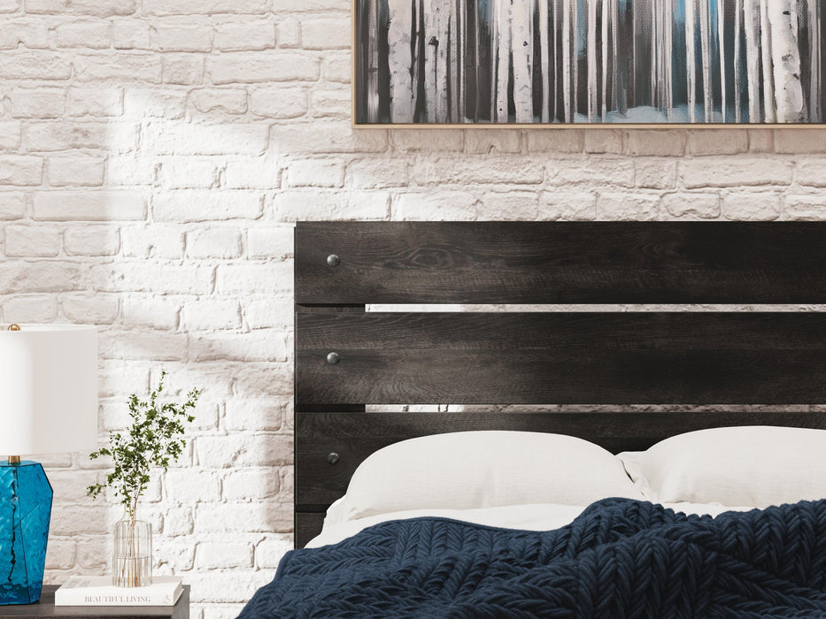 Delmorta Twin Panel Bed with Storage, Dresser, Mirror, Chest and Nightstand