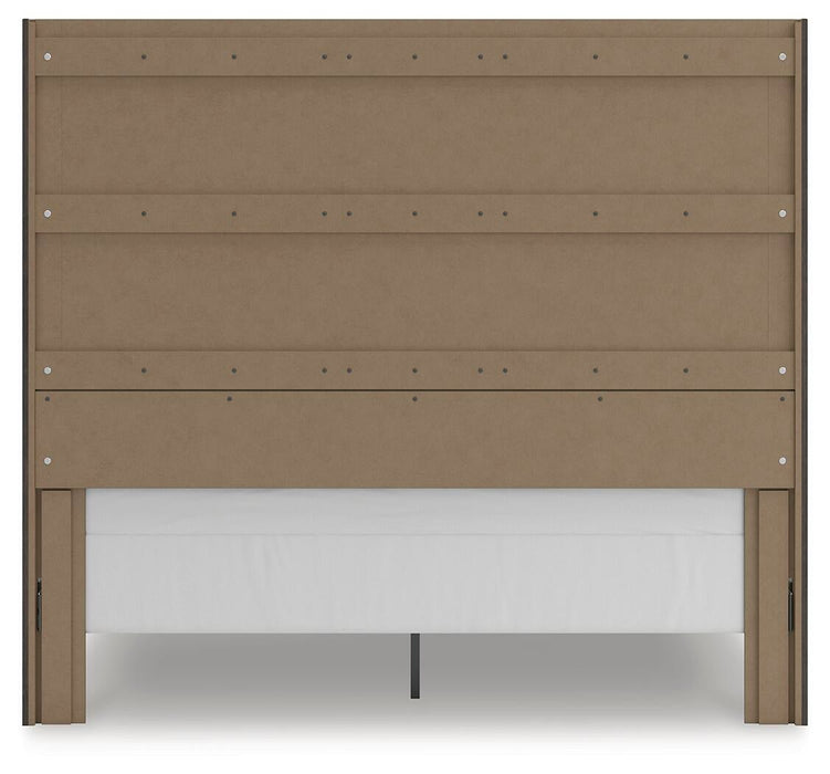 Parlayon King Panel Storage Bed, Dresser and Mirror