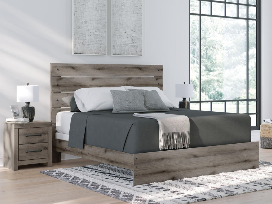 Urbanoore King Panel Bed, Dresser, Mirror, Chest and Nightstand