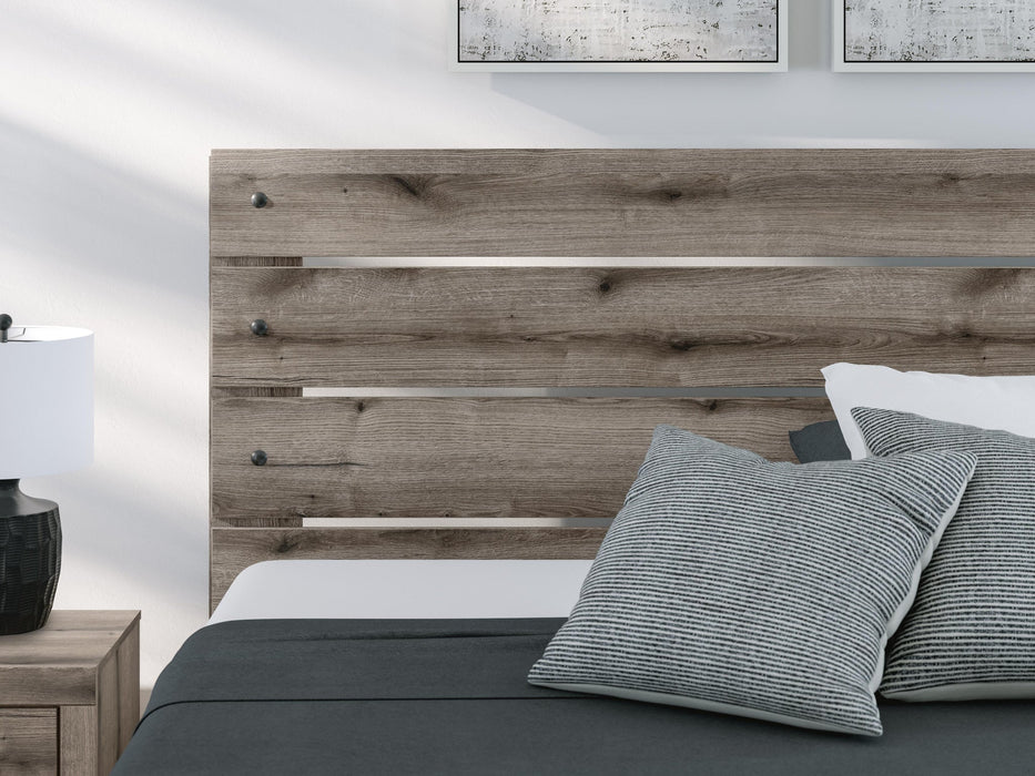 Urbanoore King Panel Bed, Dresser, Mirror, Chest and Nightstand