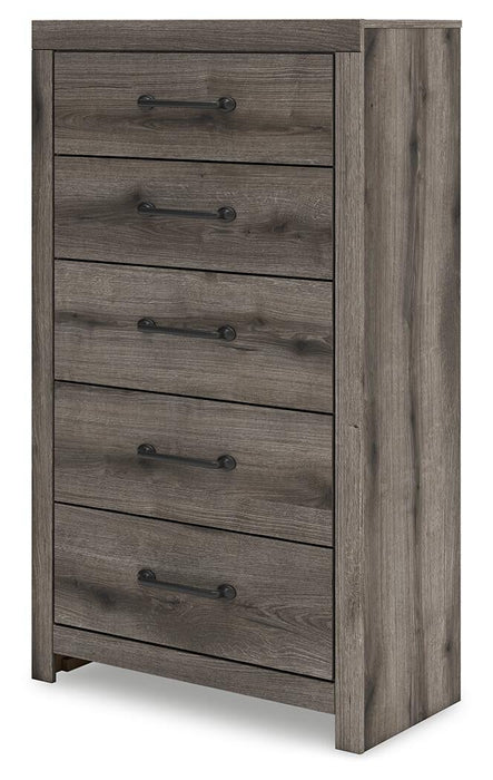 Urbanoore Twin Panel Storage Bed, Dresser, Mirror, Chest and Nightstand