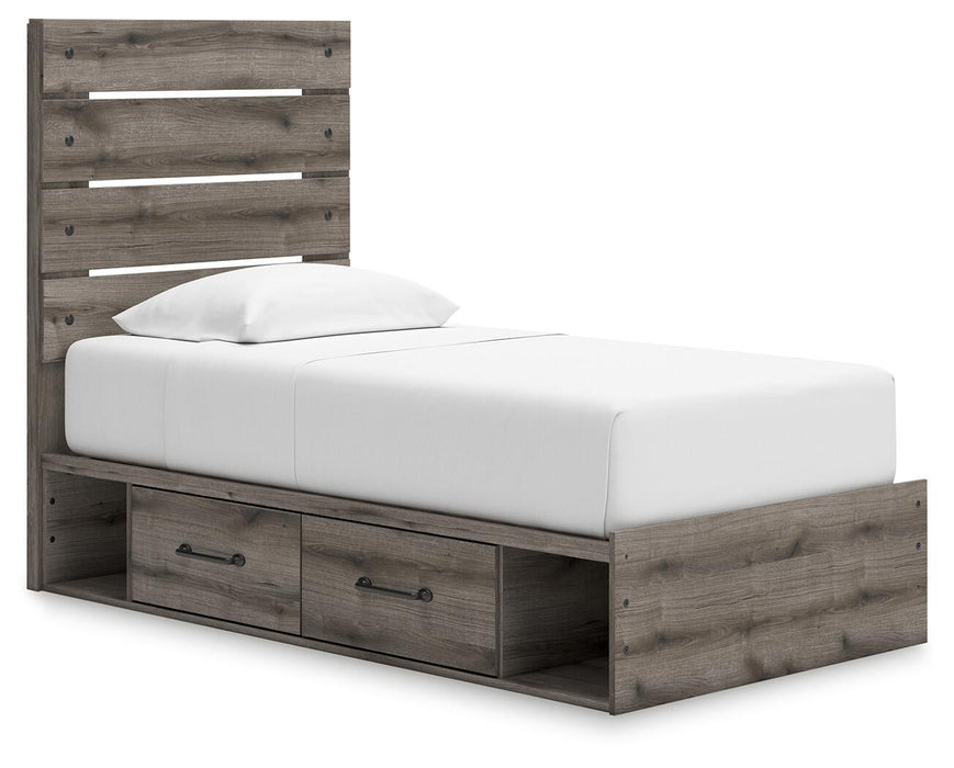 Urbanoore Twin Panel Storage Bed, Dresser, Mirror, Chest and Nightstand