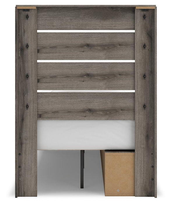 Urbanoore Twin Panel Storage Bed, Dresser, Mirror, Chest and Nightstand