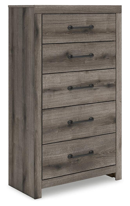 Urbanoore Full Panel Bed with Storage, Dresser, Mirror, Chest and Nightstand
