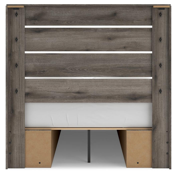 Urbanoore Full Panel Bed with Storage, Dresser, Mirror, Chest and Nightstand