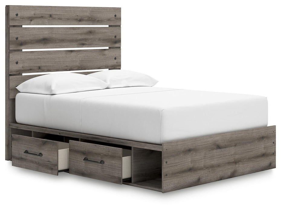 Urbanoore Full Panel Bed with Storage, Dresser, Mirror and Nightstand