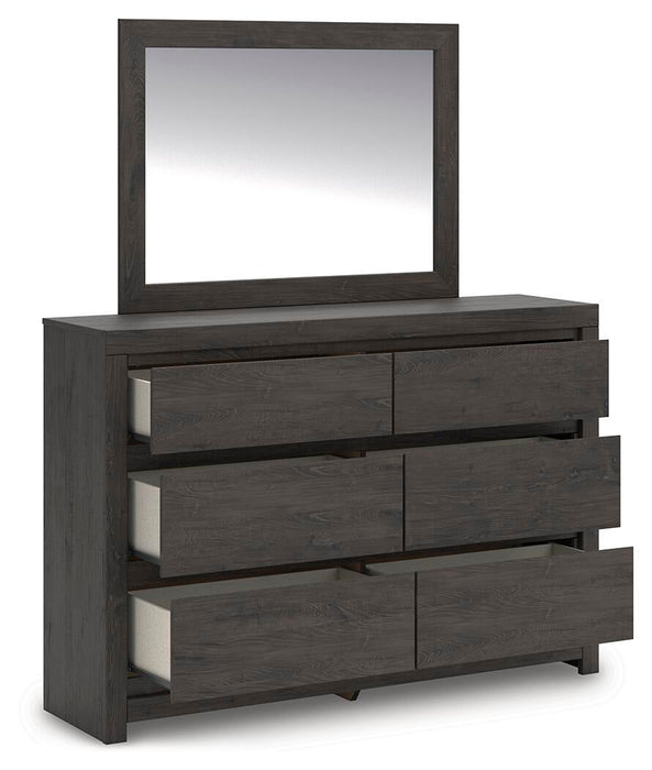 Parlayon Queen Panel Bed, Dresser, Mirror, Chest and Nightstand