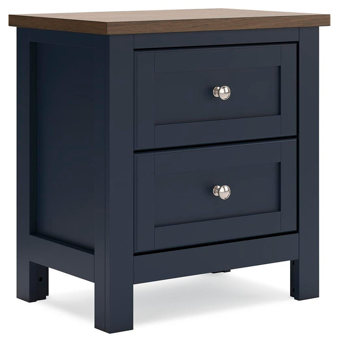 Landocken Twin Panel Headboard, Dresser, Mirror and Nightstand