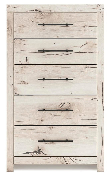 Lawroy King Panel Headboard, Dresser, Mirror, Chest and Nightstand