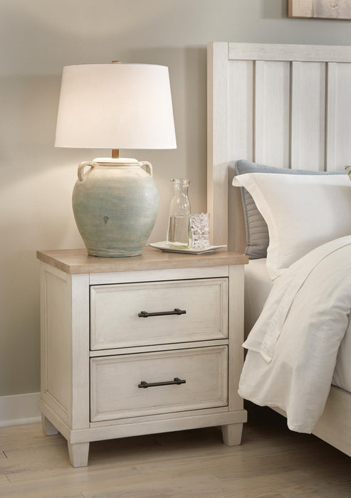 Shaybrock King Panel Bed, Dresser, Mirror, Chest and Nightstand