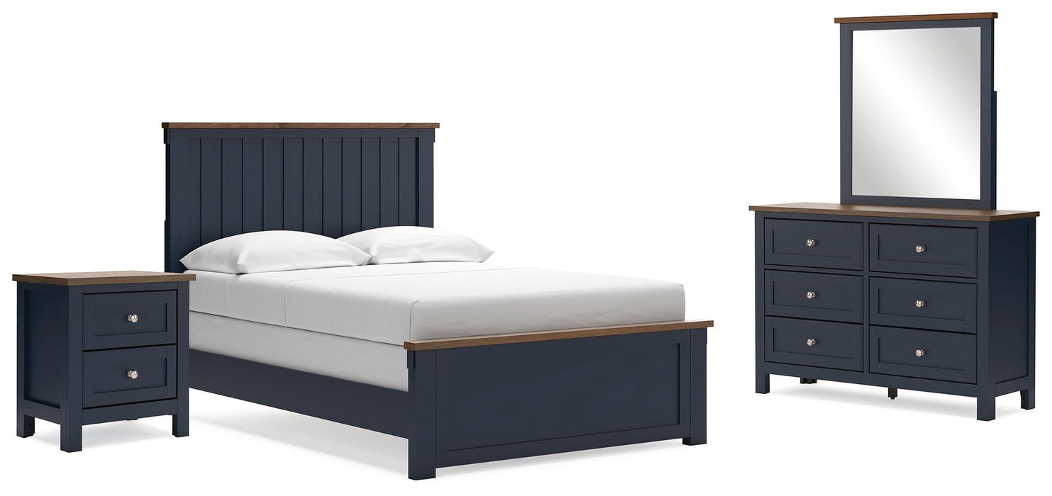 Landocken Full Panel Bed, Dresser, Mirror and Nightstand