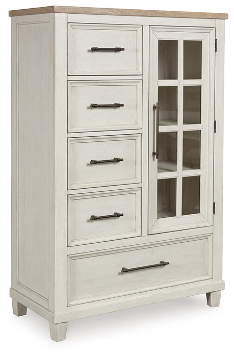 Shaybrock Queen Panel Bed, Dresser, Mirror, Chest and Nightstand