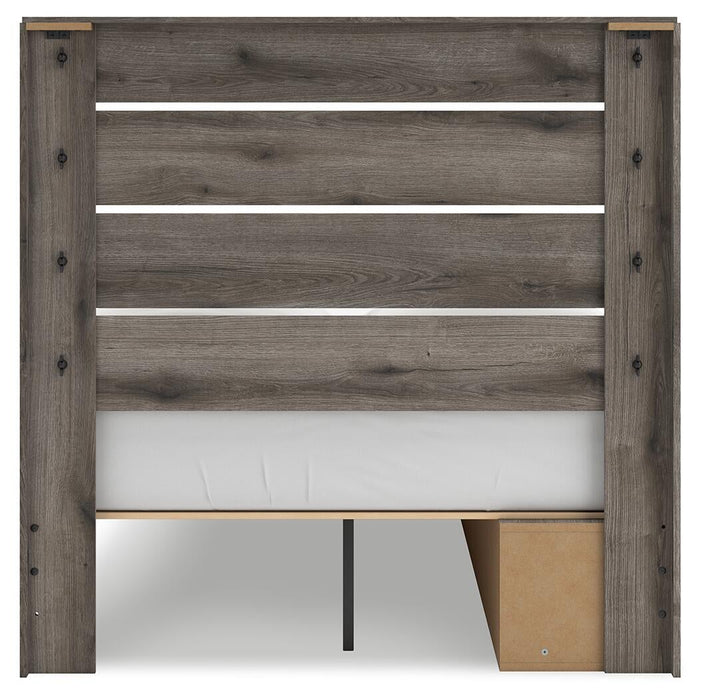 Urbanoore Full Panel Storage Bed, Dresser, Mirror, Chest and Nightstand