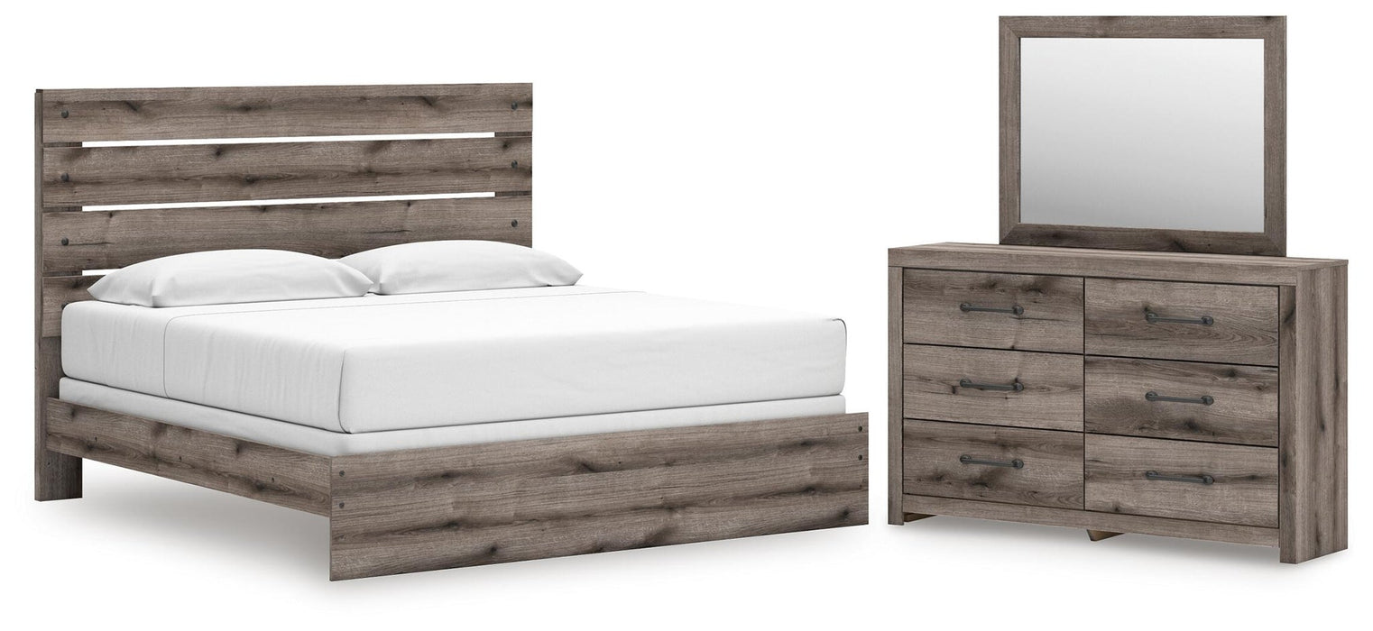 Urbanoore King Panel Bed, Dresser and Mirror