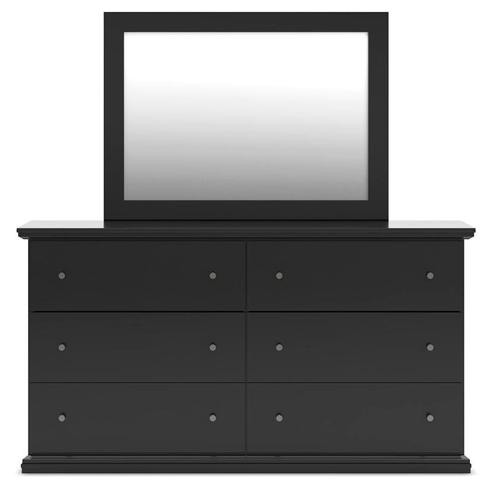 Maribel King Panel Bed, Dresser, Mirror, Chest and Nightstand