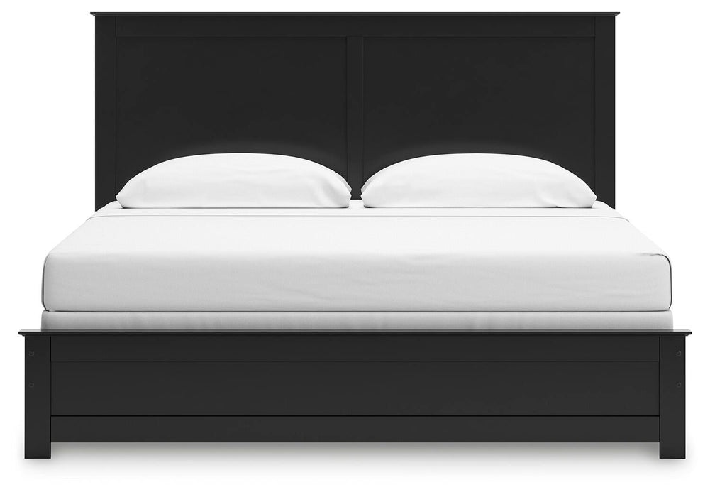 Maribel King Panel Bed, Dresser, Mirror, Chest and Nightstand