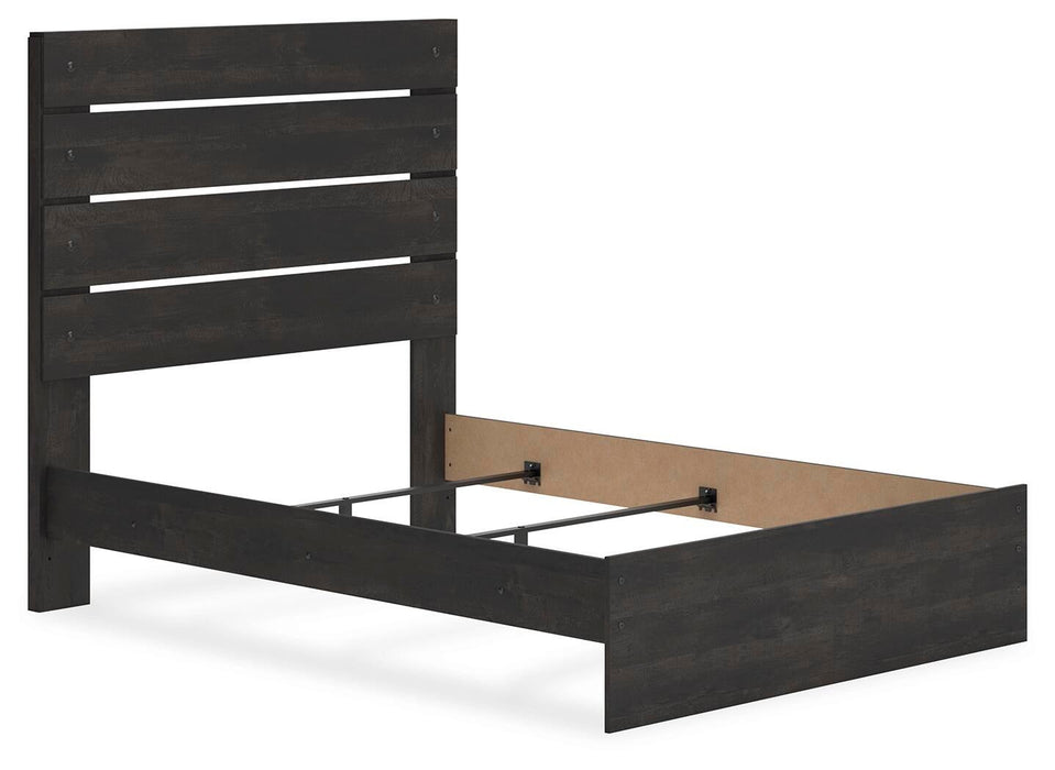 Delmorta Full Panel Bed, Dresser and Mirror