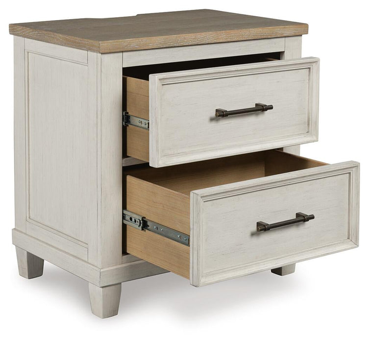 Shaybrock California King Panel Bed, Dresser, Mirror, Chest and Nightstand