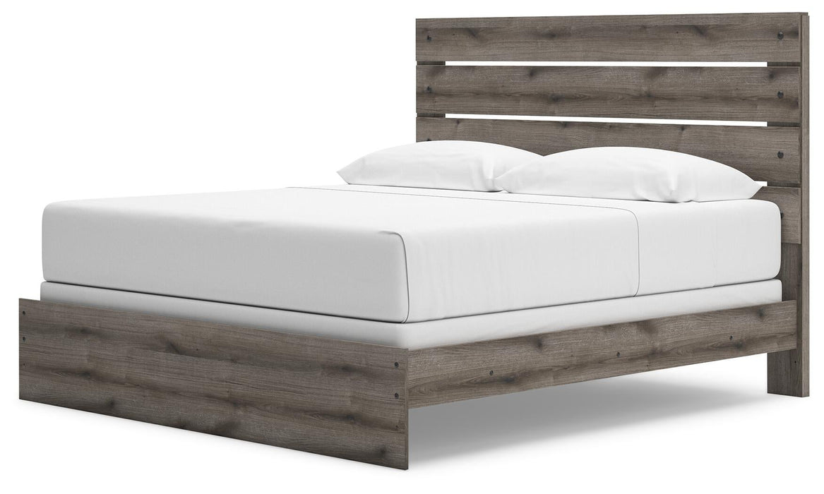 Urbanoore King Panel Bed, Dresser, Mirror and Nightstand