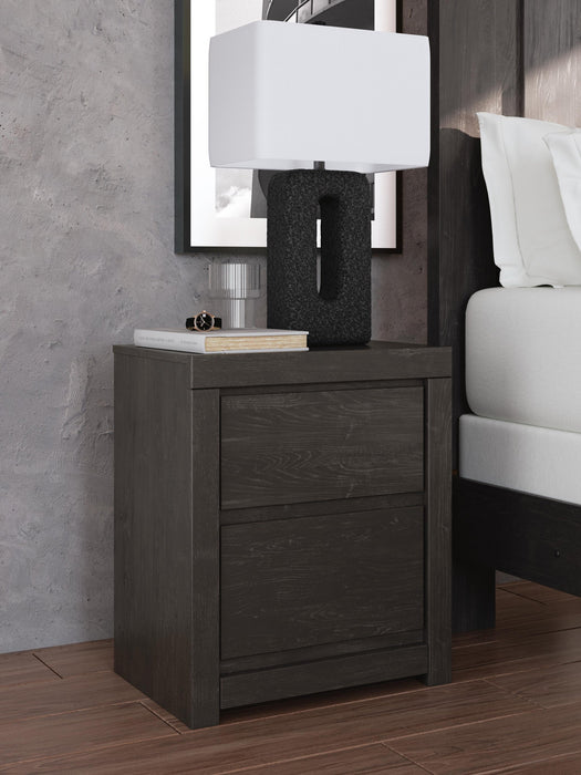 Parlayon King Panel Storage Bed, Dresser, Mirror and Nightstand