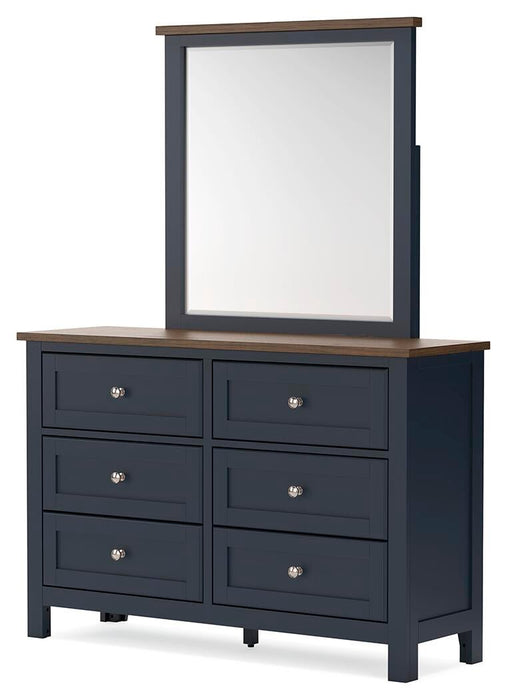 Landocken Twin Panel Headboard, Dresser and Mirror