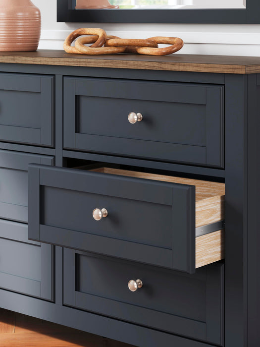 Landocken Twin Panel Headboard, Dresser and Mirror