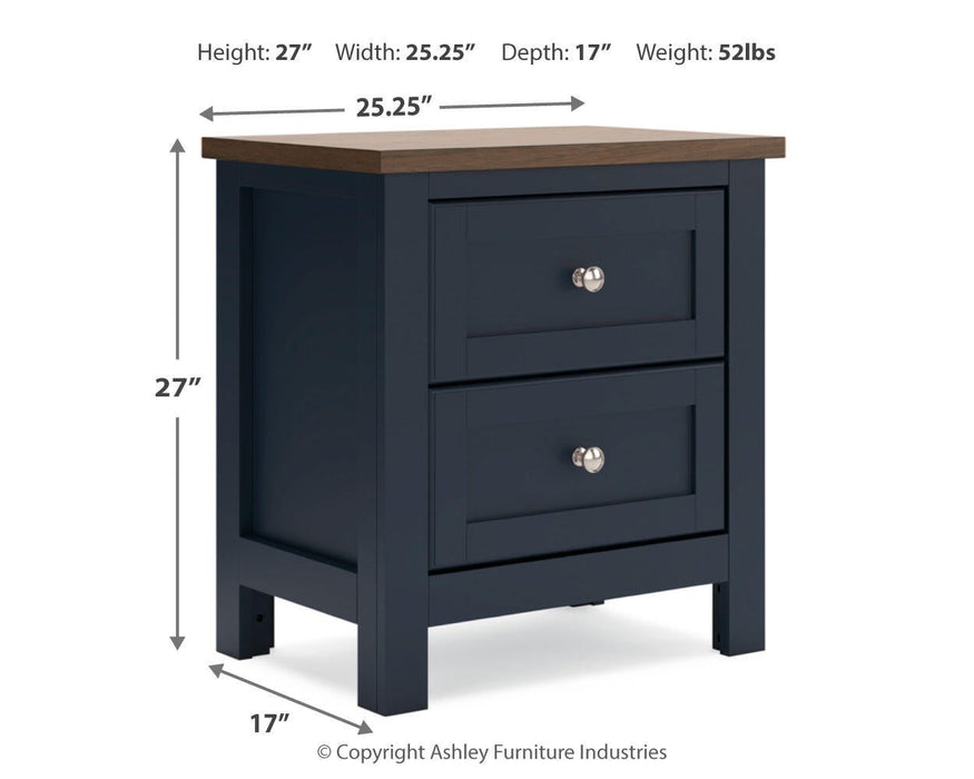 Landocken Queen Panel Headboard, Dresser, Mirror, Chest and Nightstand