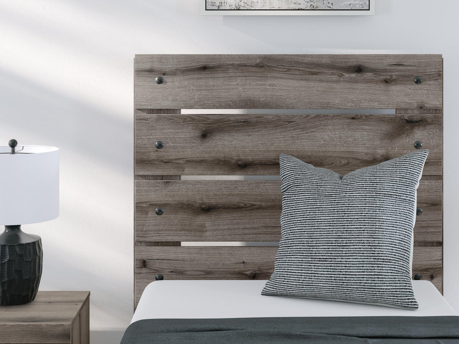 Urbanoore Twin Panel Bed, Dresser, Mirror and Nightstand