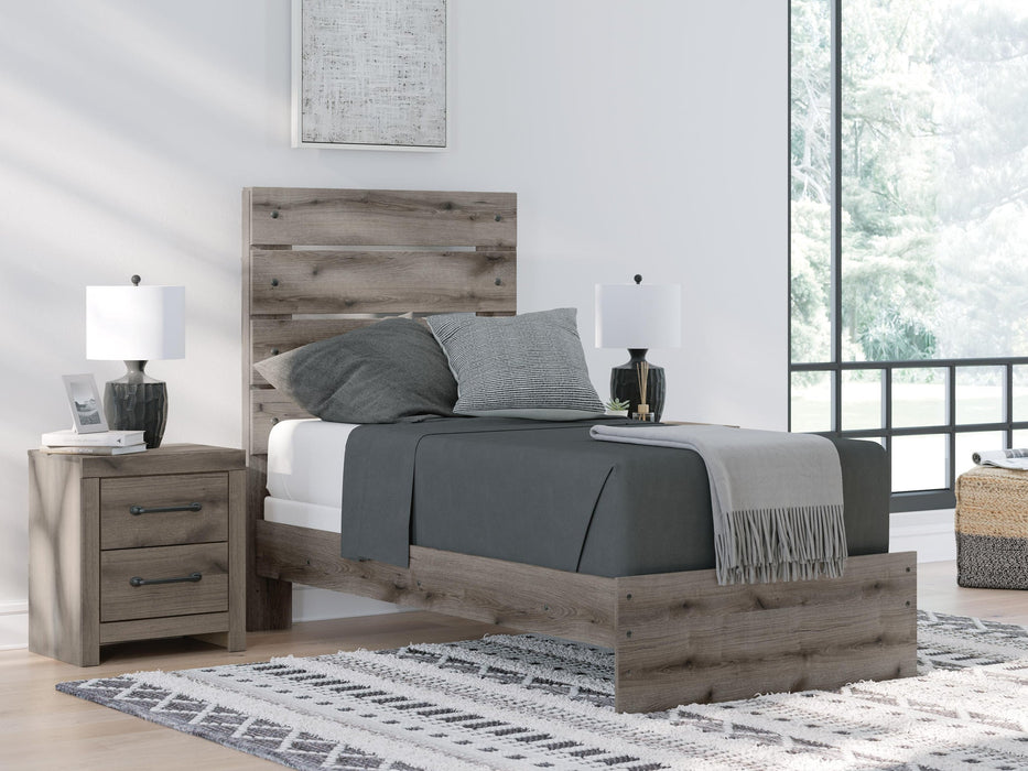 Urbanoore Twin Panel Bed, Dresser, Mirror and Nightstand