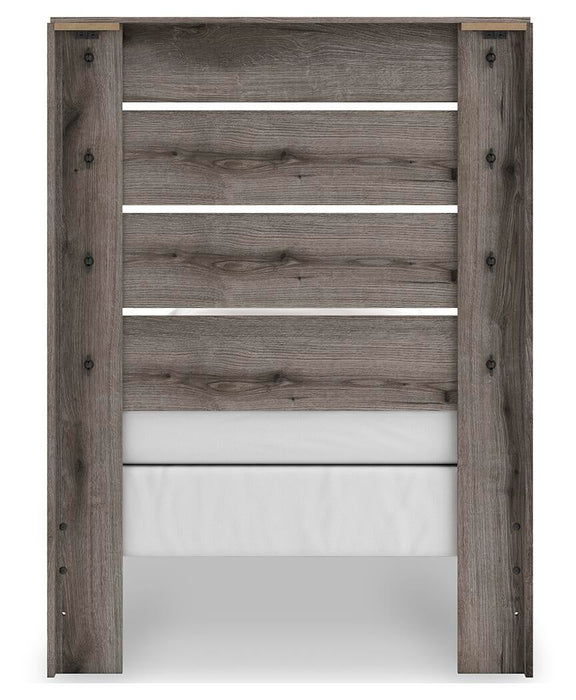 Urbanoore Twin Panel Bed, Dresser, Mirror, Chest and Nightstand