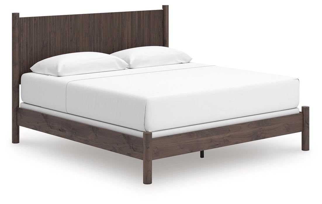 Cadmori King Panel Bed, Dresser, Mirror and Nightstand