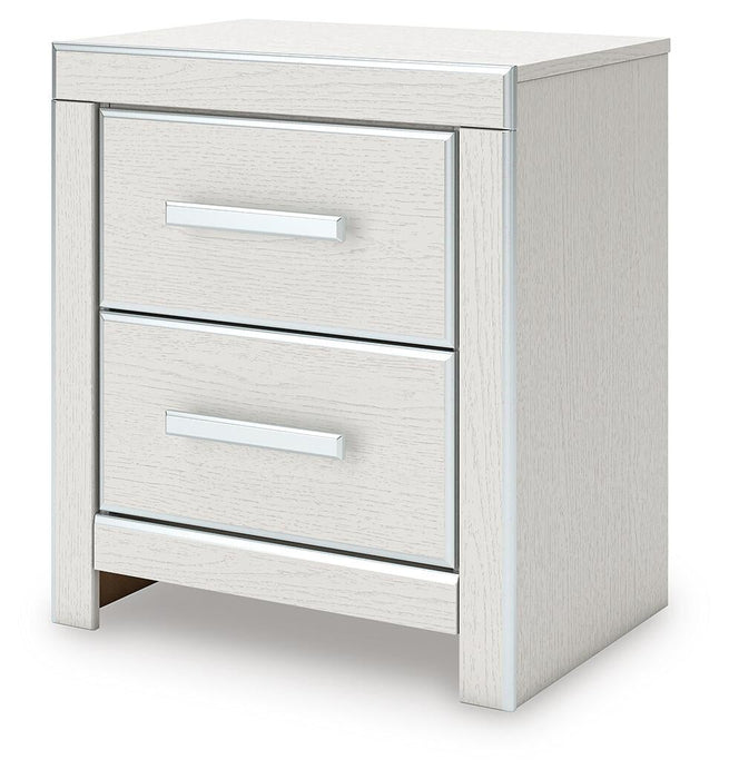 Birmonton Queen Upholstered Panel Platform Bed, Dresser, Mirror and Nightstand