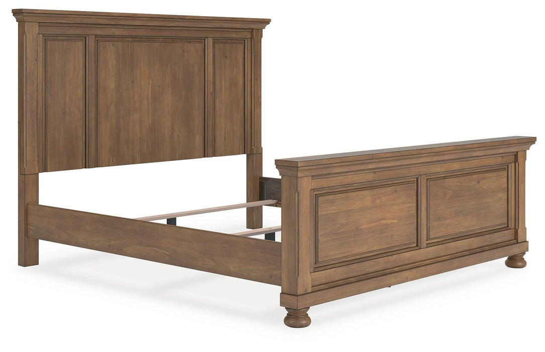Vandenmore King Panel Bed with Mirrored Dresser