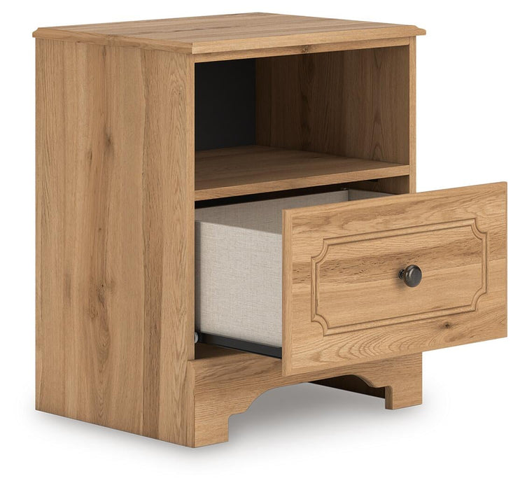 Galletyn Twin Panel Bed with Mirrored Dresser and Nightstand