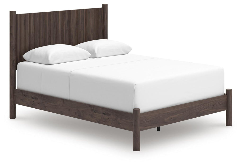 Cadmori Queen Panel Bed, Dresser, Mirror and Nightstand