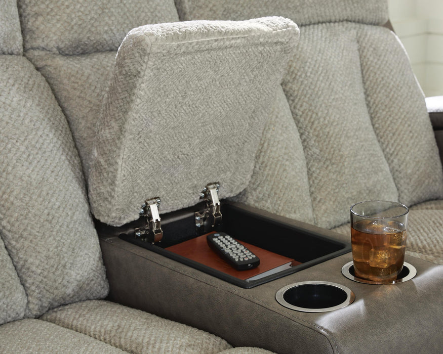 Stately Check Sofa and Loveseat