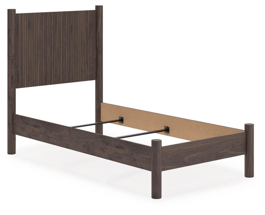 Cadmori Twin Panel Bed, Dresser, Mirror and Nightstand