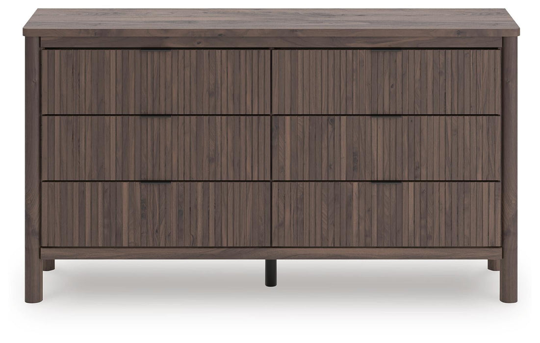 Cadmori King Panel Platform Bed, Dresser, Mirror and Nightstand